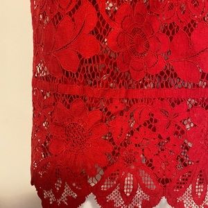 For Love & Lemons Gianna Dress in Hot Red